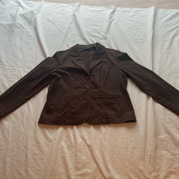 Relativity Jackets & Blazers - Relativity Brown Cotton Blazer. Size Large